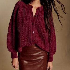 Sezane Emile Burgundy in S NEW